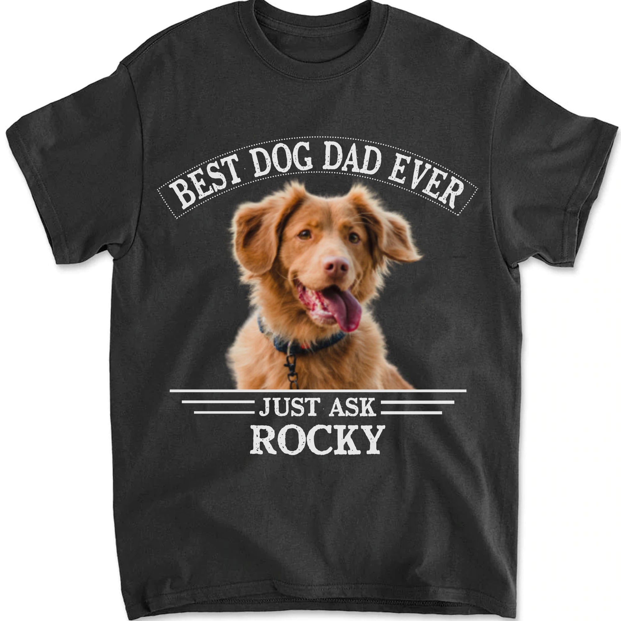 Custom Best Dog & Mom Dad Ever Shirt Personalized Add Your Own Pet Photo Tee