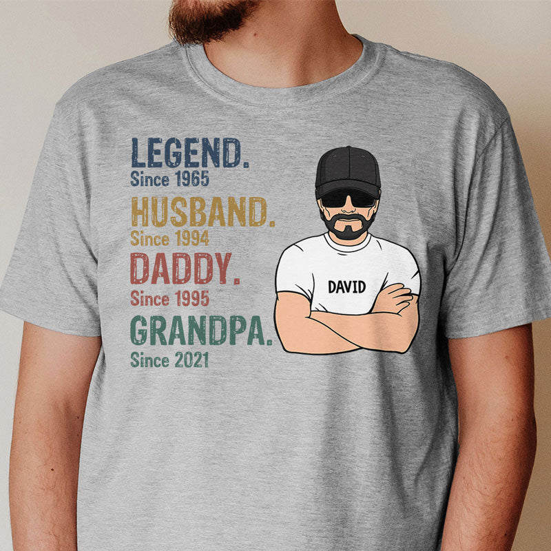 Personalized Legend Husband Daddy Grandpa Shirt Unique Gift for Father's Day