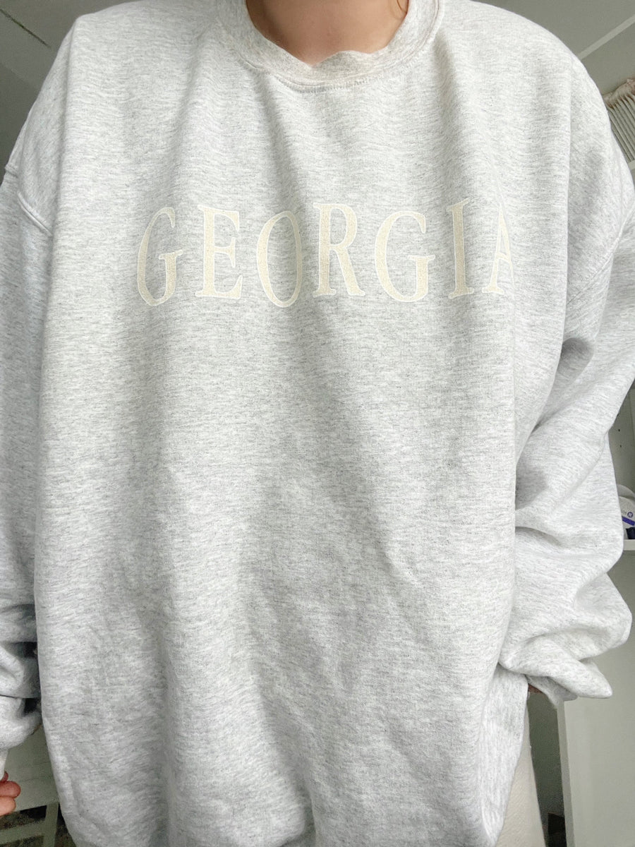 Women's Georgia Printed Crewneck Sweatshirt