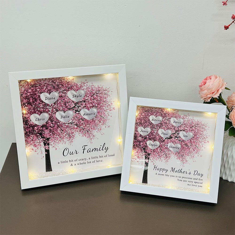 Personalized Family Tree Frame Custom Family Tree Gifts for Mom & Dad